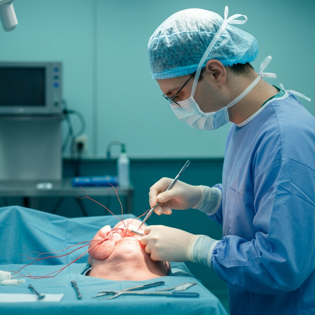 Facial Nerve in Surgery: Anatomy, Danger Zones and Protection