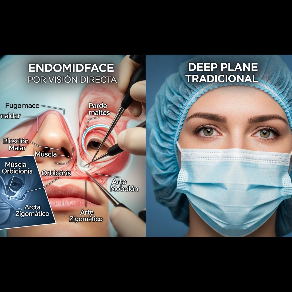 Endomidface vs Deep Plane Tradicional: Análisis Técnico Completo