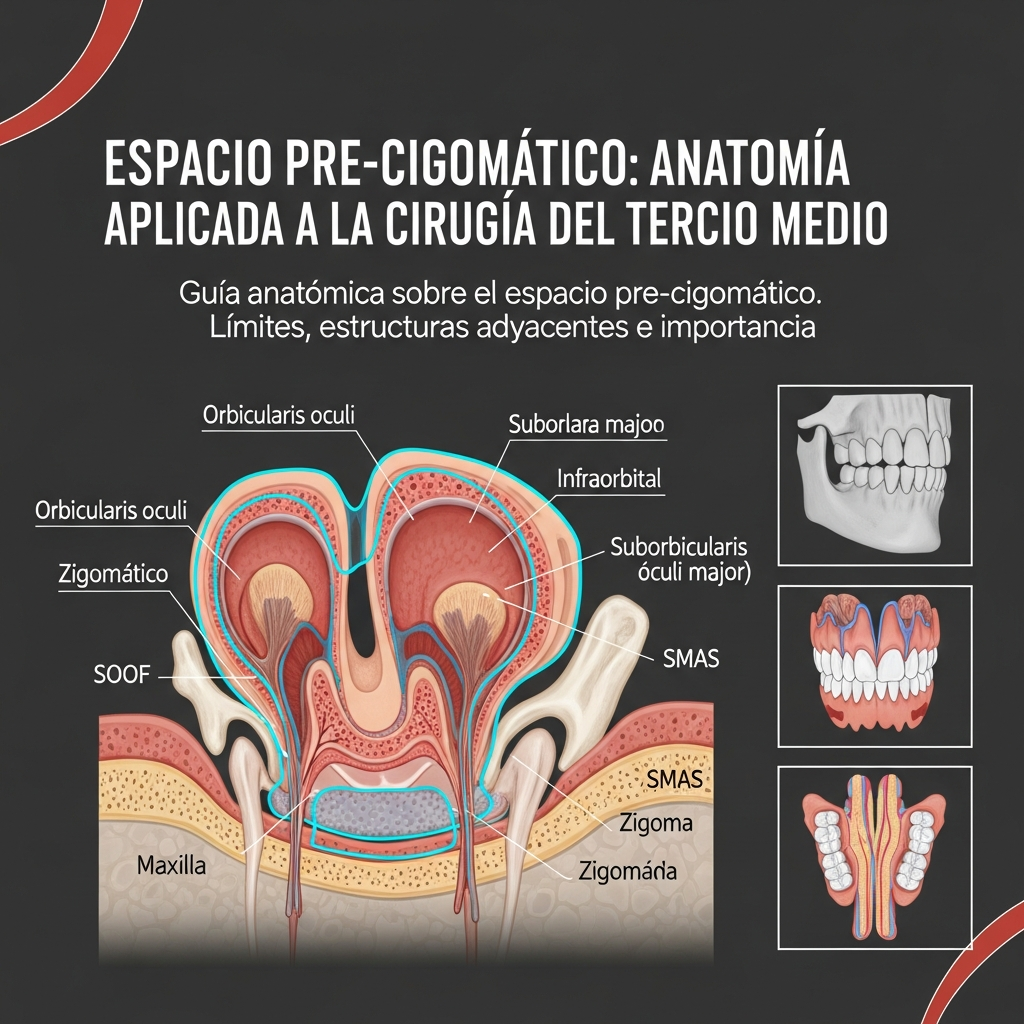 Espacio Pre-Cigomático: Anatomía Aplicada a la Cirugía del Tercio Medio
