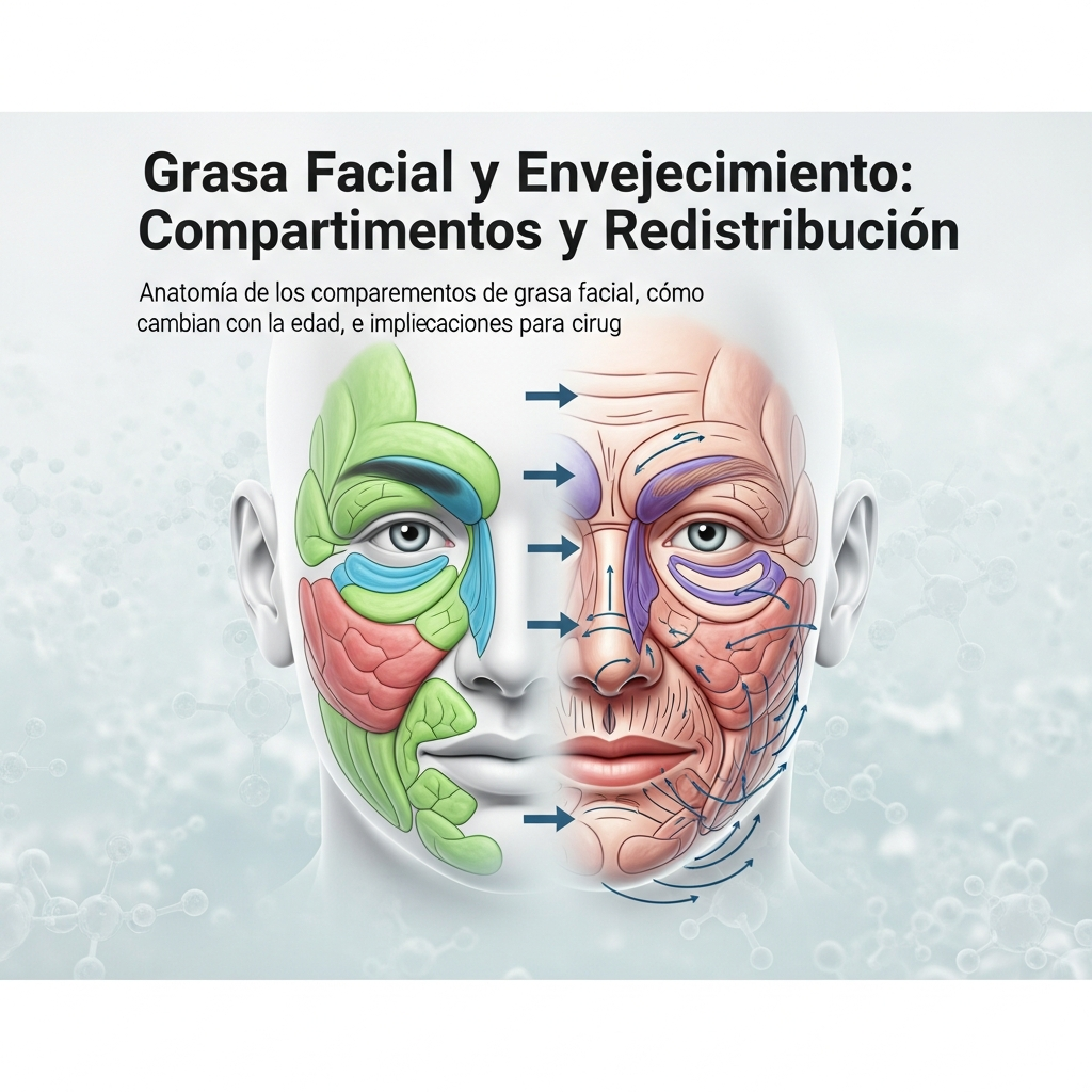 Grasa Facial y Envejecimiento: Compartimentos y Redistribución