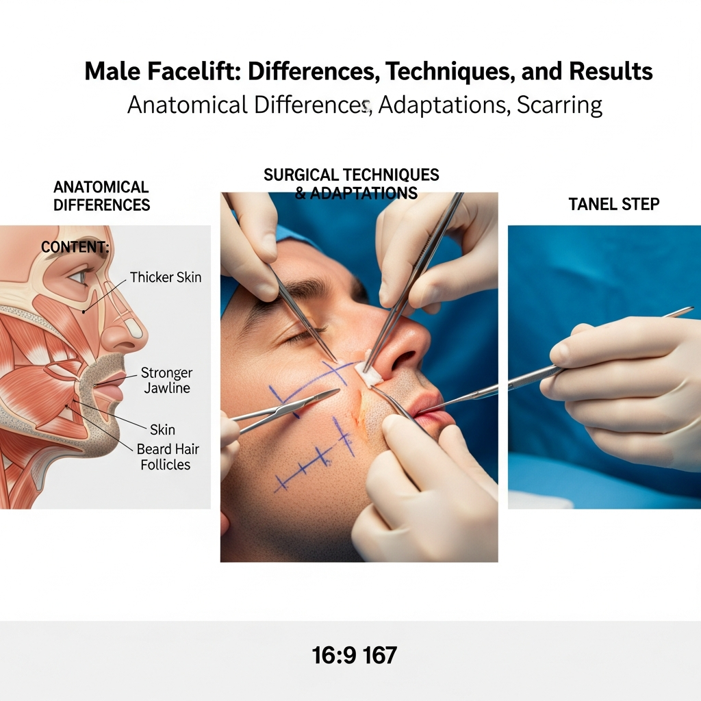 Lifting Facial Masculino: Diferencias, Técnicas y Resultados