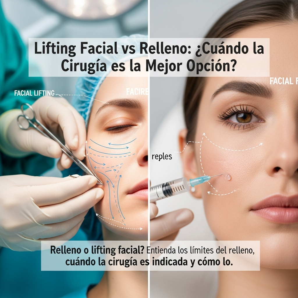 Lifting Facial vs Relleno: ¿Cuándo la Cirugía es la Mejor Opción?