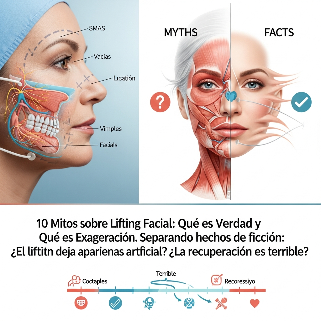 10 Mitos sobre Lifting Facial: Qué es Verdad y Qué es Exageración