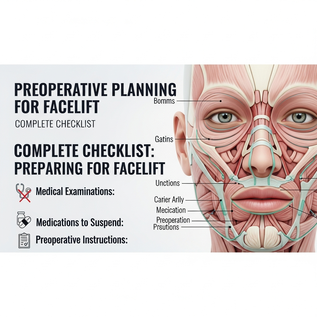 Planificación Preoperatoria para Lifting Facial: Checklist Completo