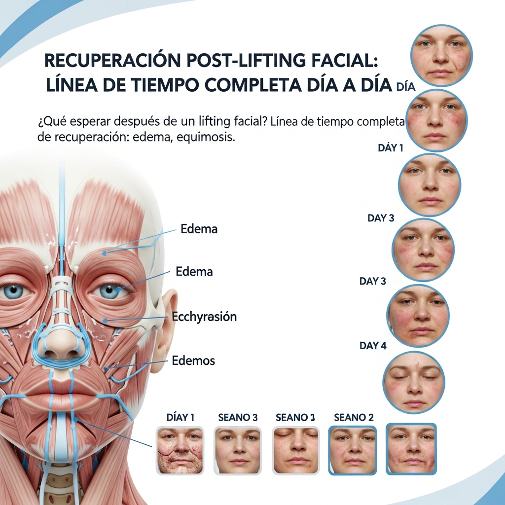 Recuperación Post-Lifting Facial: Línea de Tiempo Completa Día a Día