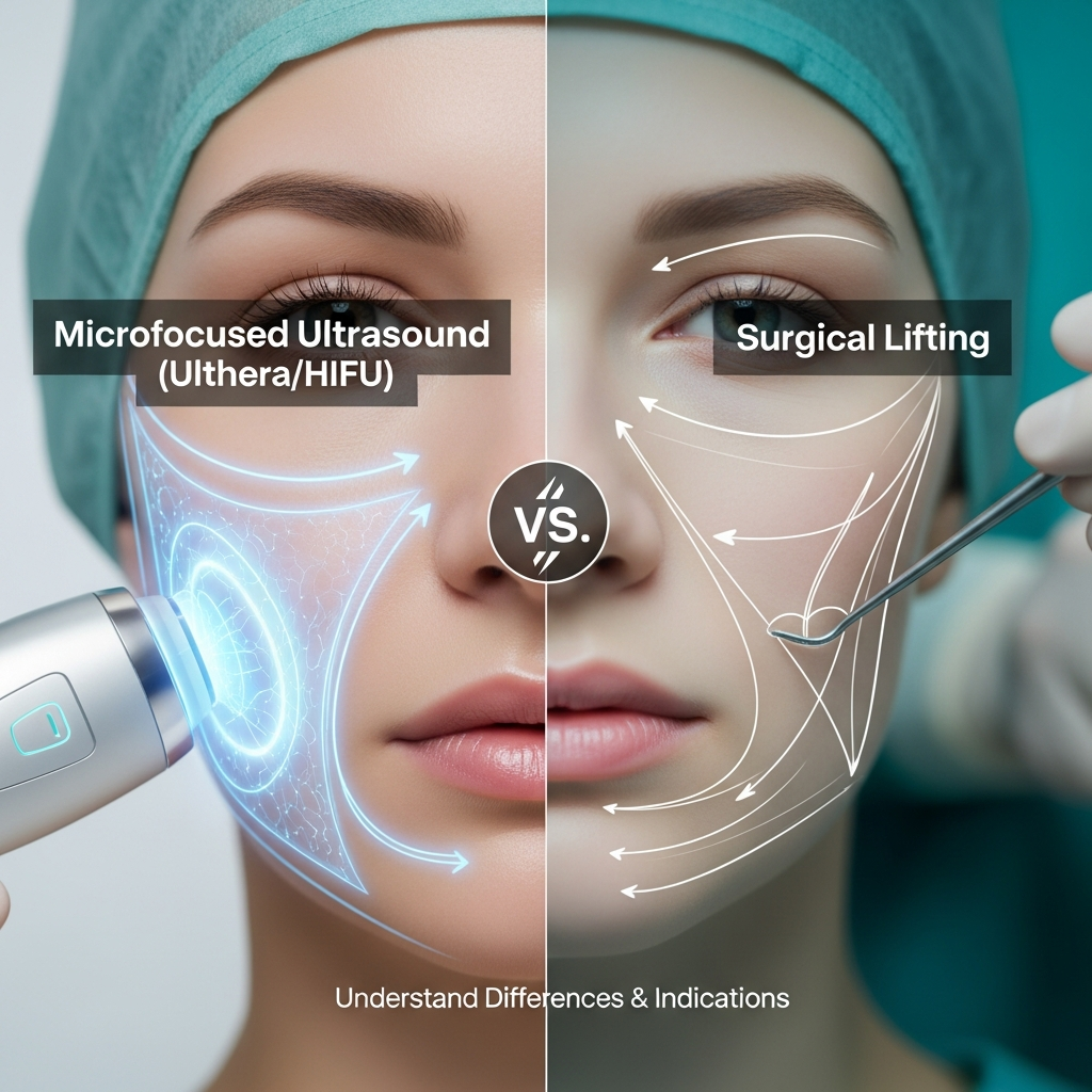 Ultrasonido Microfocalizado (Ulthera/HIFU) vs Lifting Quirúrgico