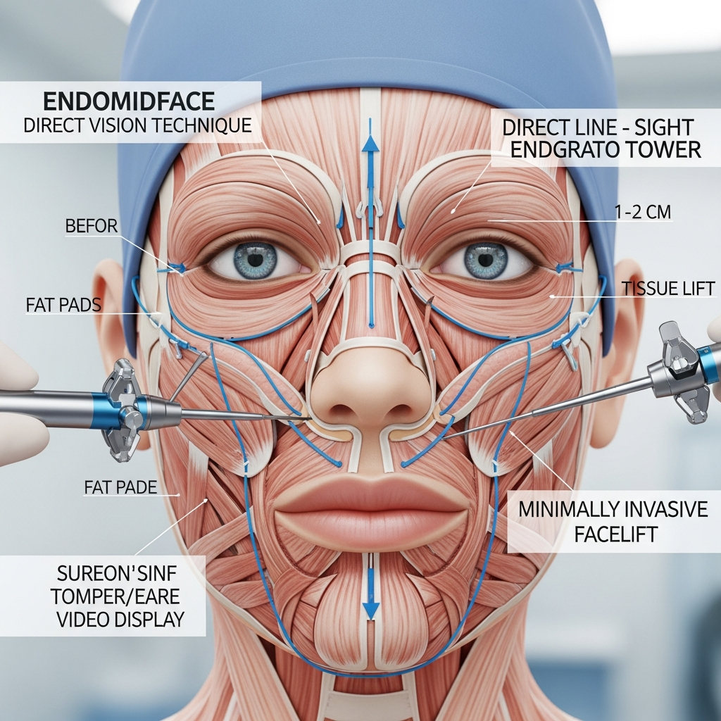 Endomidface por Visão Direta: Lifting Facial Minimamente Invasivo