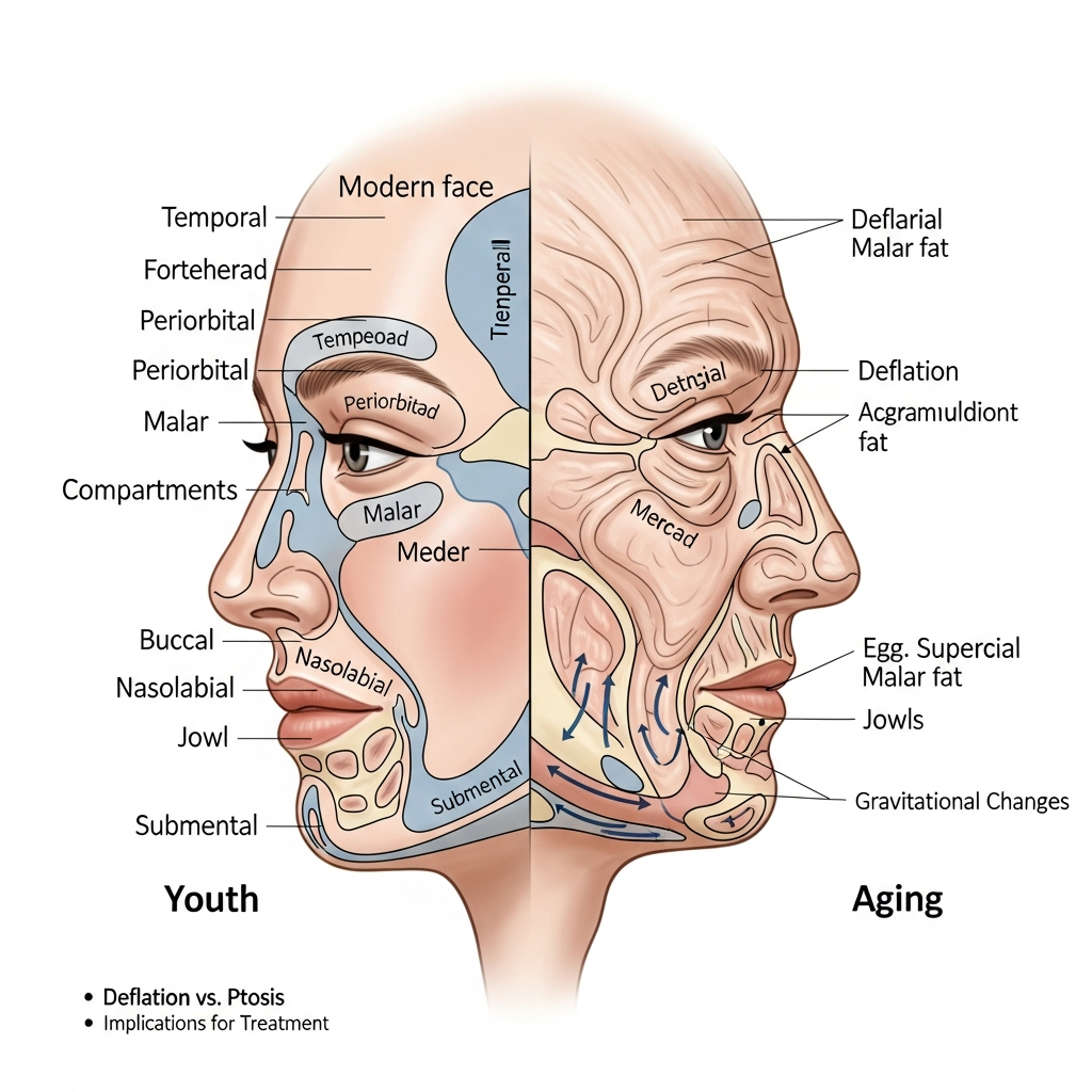 Gordura Facial e Envelhecimento: Anatomia dos Compartimentos