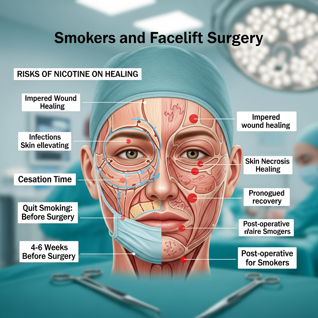 Lifting Facial em Fumantes: Riscos, Cuidados e Tempo de Cessação