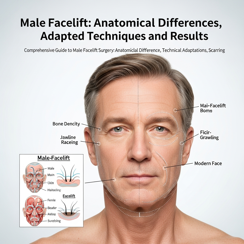 Lifting Facial Masculino: Diferenças, Técnicas e Resultados