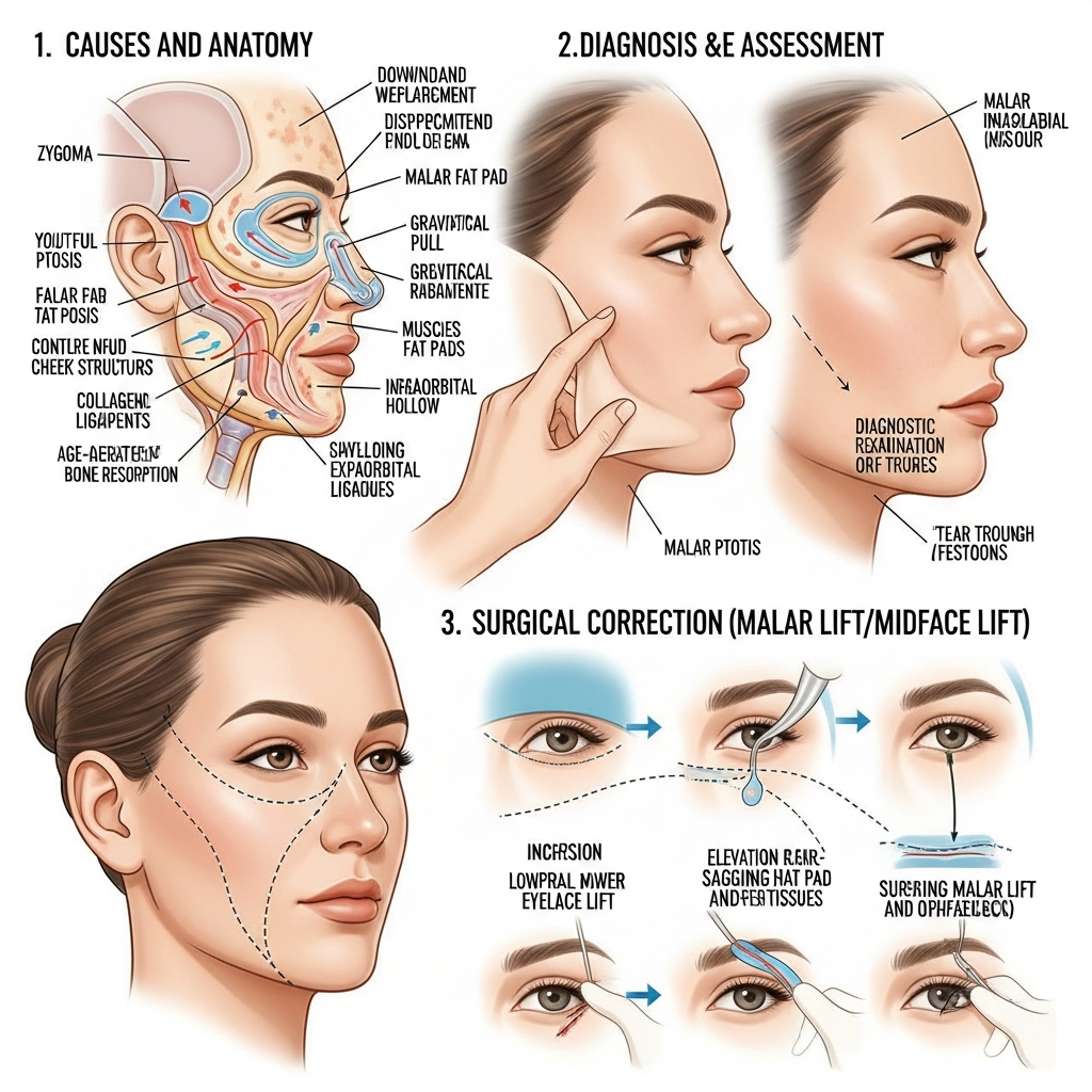 Ptose Malar: Tratamento da Maçã do Rosto Caída