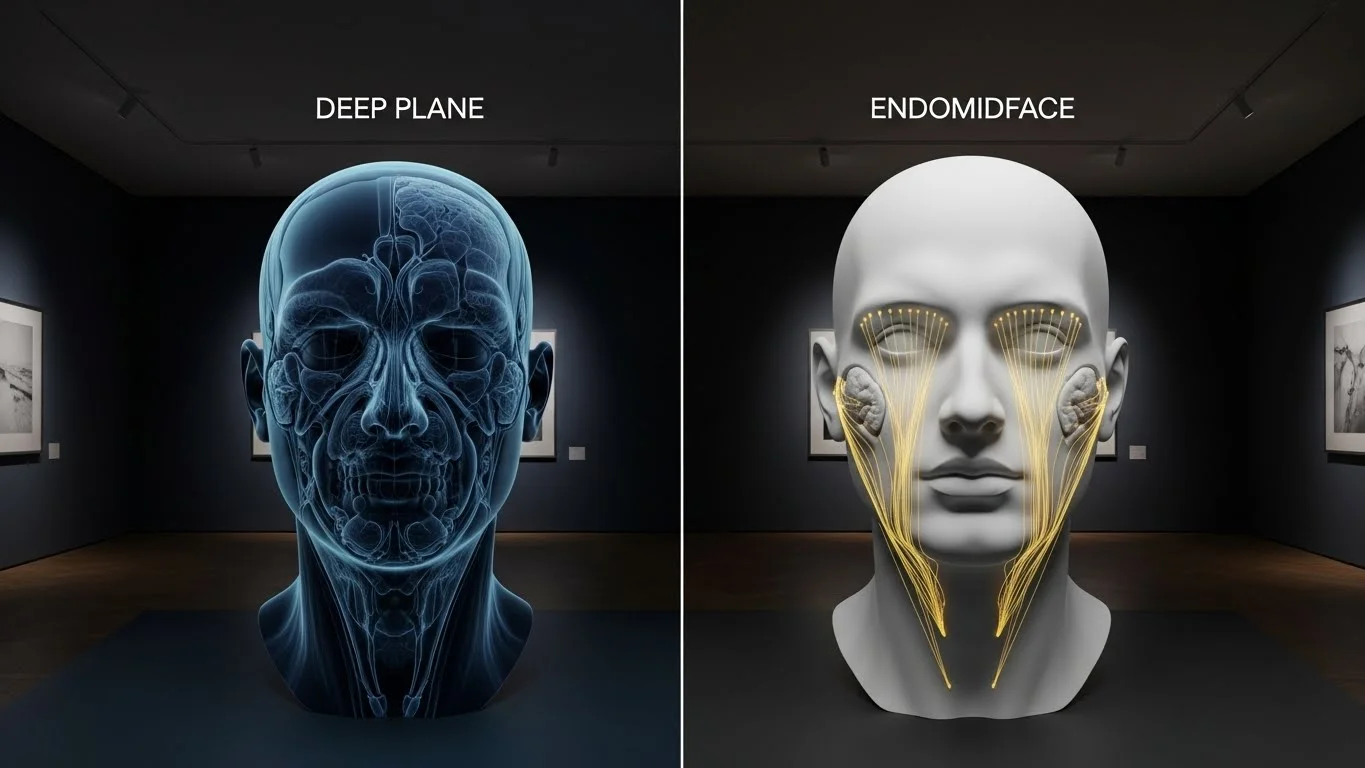 Endomidface vs Deep Plane: Comparativo Técnico